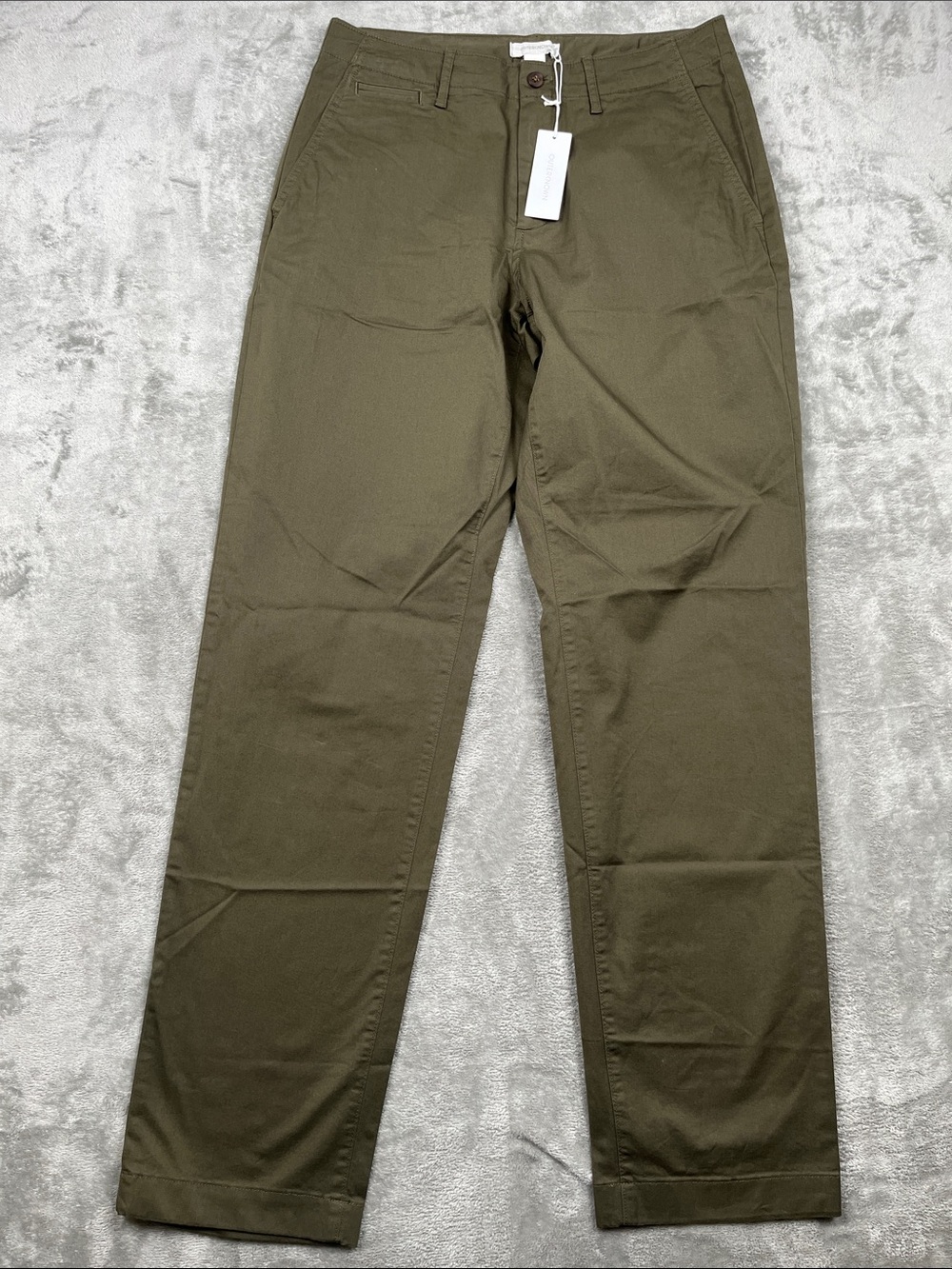 NEW Outerknown 6 Women's Straight-Leg Chino Pants Green USA Organic